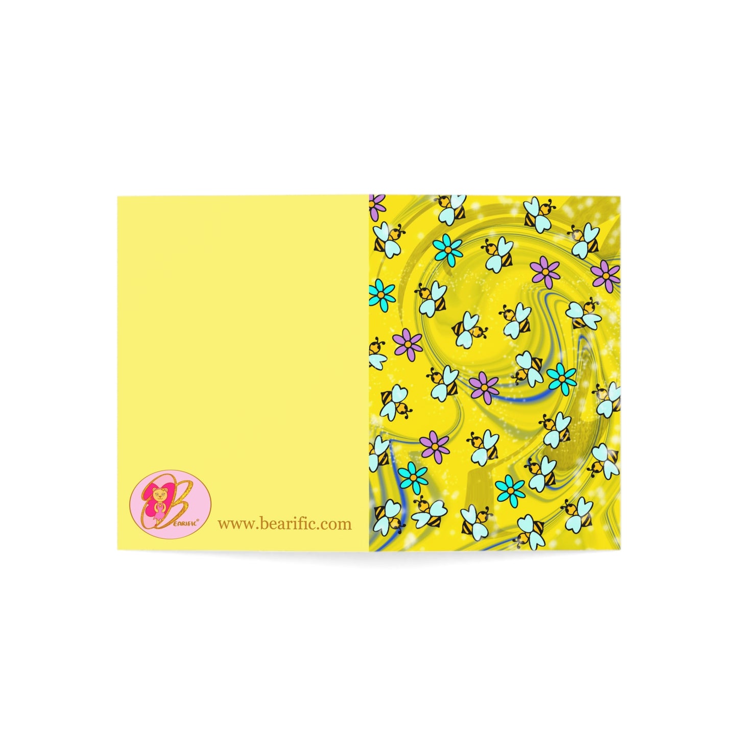 Bearific Bee Happy Greeting Cards