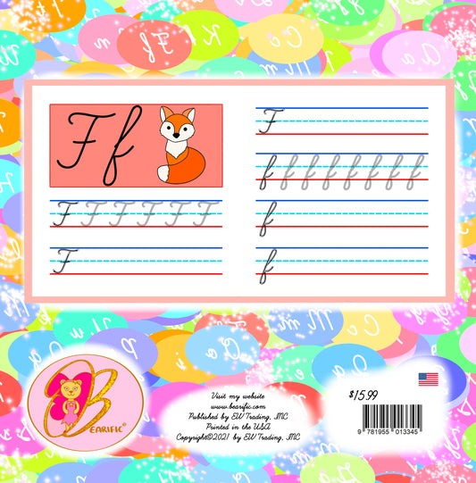 Learn Cursive with Bearific A book for kids Practice Writing