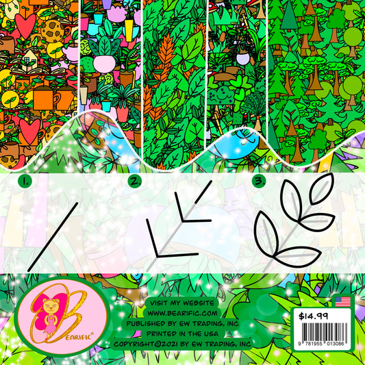 How to draw with Bearific STEP BY STEP ONLY PLANTS