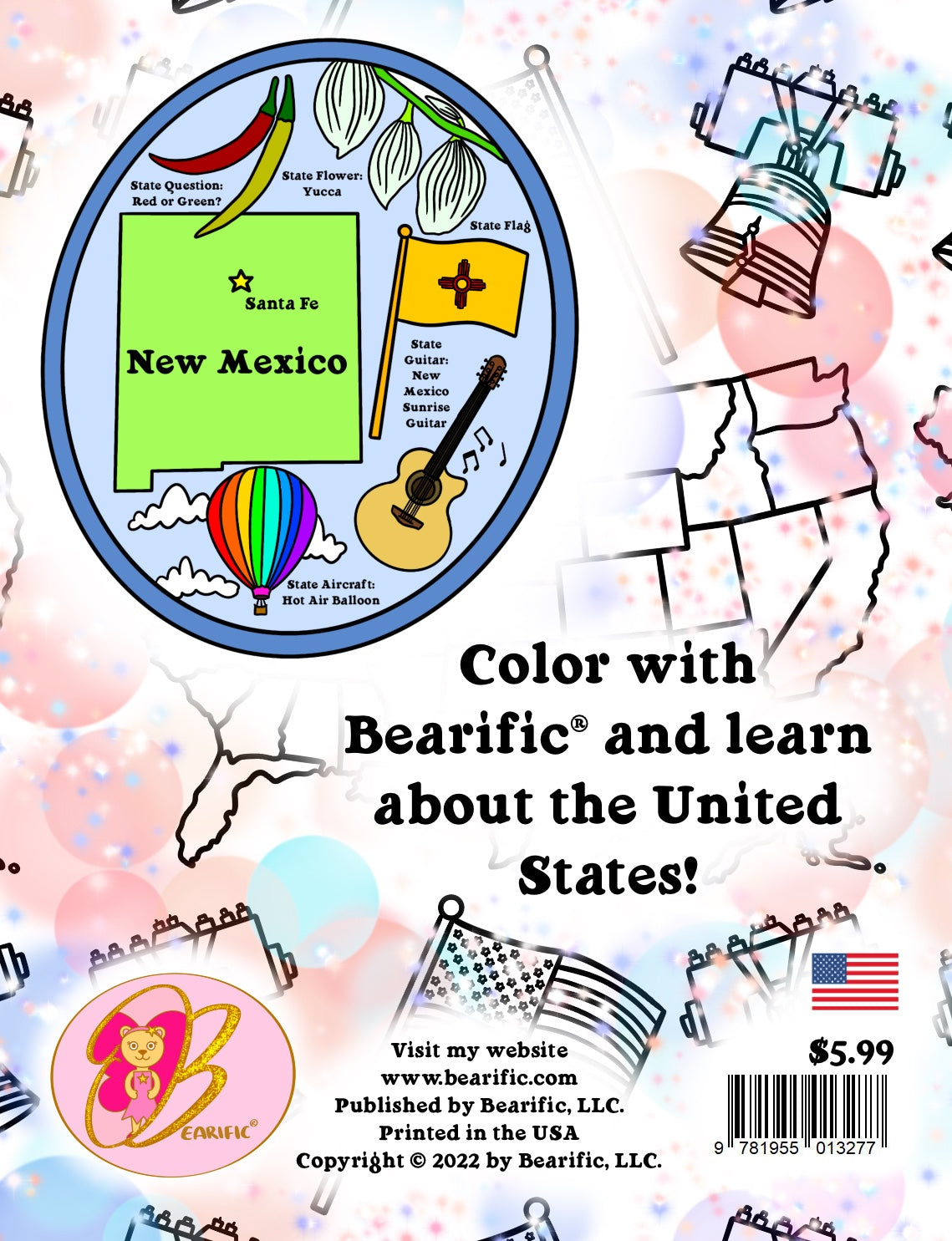 Bearific's Coloring Book: United States Edition
