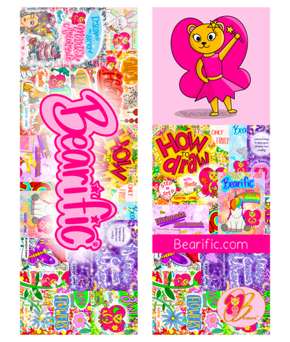 Bearific Bookmark (1 bookmark: designs on both sides)