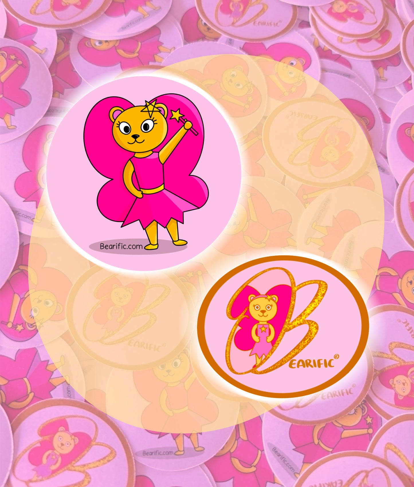 Bearific Stickers (2 stickers)