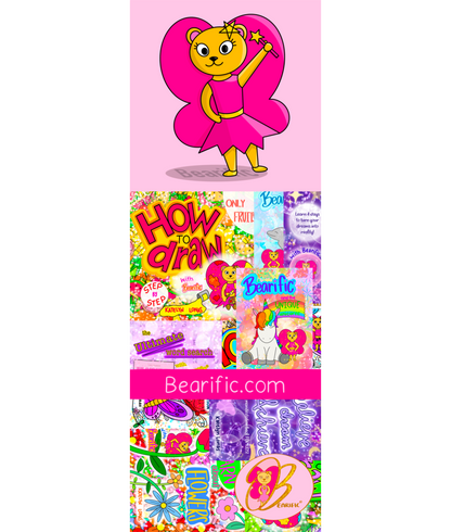 Bearific Bookmark (1 bookmark: designs on both sides)