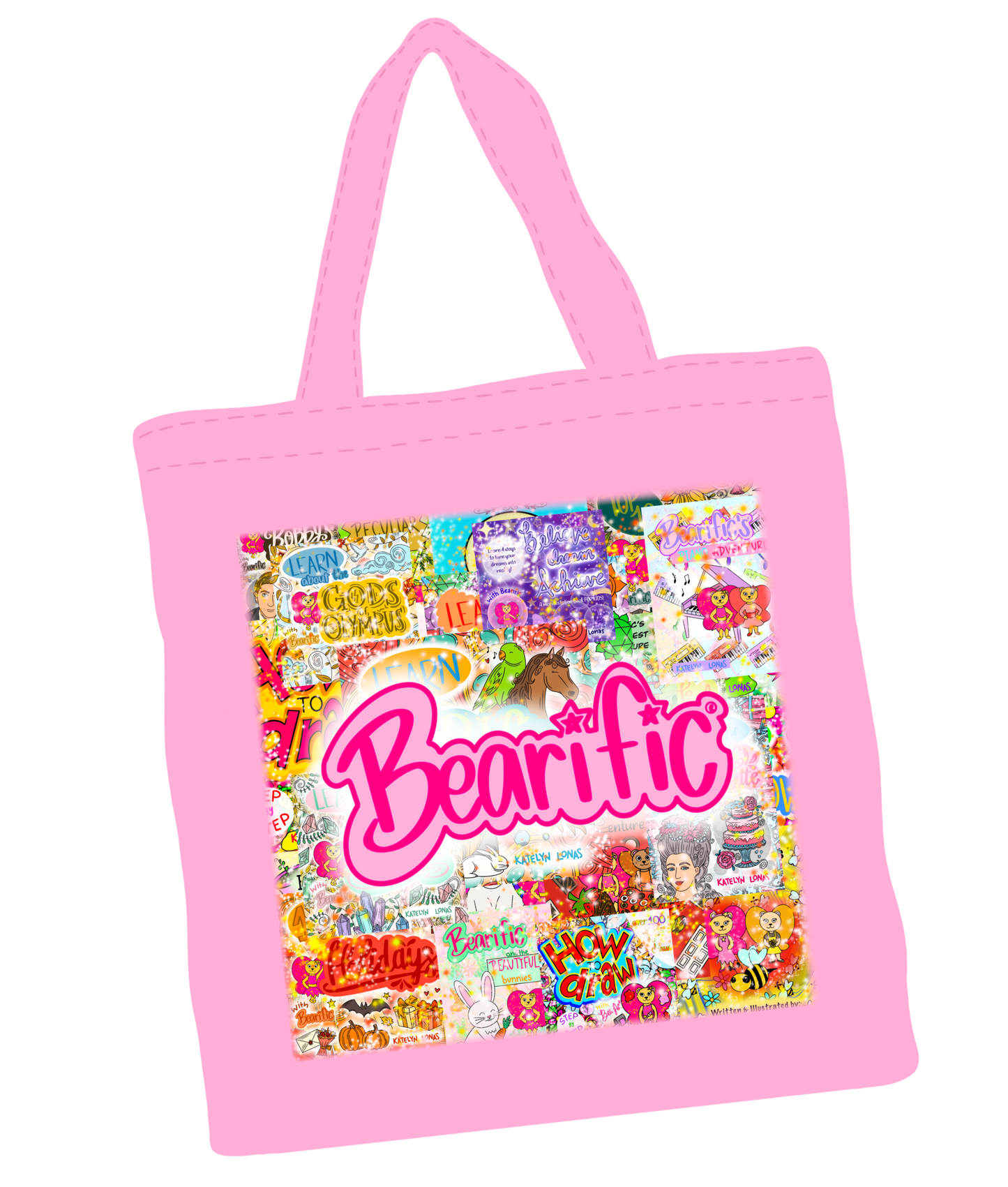 Bearific Tote Bag (1 bag: designs on both sides)